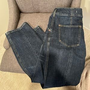 Pilcro Belted Ultra High-Rise Slim Straight Jeans